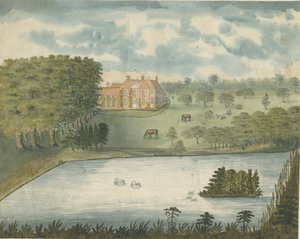 Freeford Hall：水彩画，nd [1762-1802] 作者 斯蒂宾肖