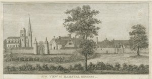 Hamstall Ridware-教堂和庄园住宅：版画，编号[1762-1802]（印刷） 作者 斯蒂宾肖