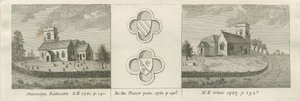 Mavesyn Ridware教堂：版画，1781年 作者 斯蒂宾肖