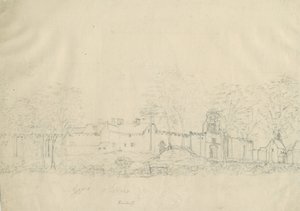 Rushall Castle - Hall：铅笔绘画，编号[1762-1802]（绘画） 作者 斯蒂宾肖