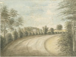 Statfold Hall：水彩画，nd [1762-1802] 作者 斯蒂宾肖