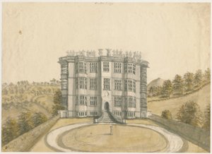 Wootton Lodge：水彩画，nd [1794] 作者 斯蒂宾肖