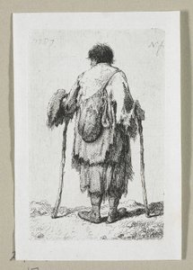 从背后看乞丐 作者 Stefan Juliusz Norblin de la Gourdaine