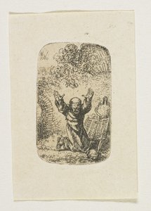 祈祷中的和尚 作者 Stefan Juliusz Norblin de la Gourdaine