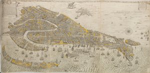 威尼斯报价的真实和真实图纸。威尼斯全景，1676年。 作者 斯蒂法诺·斯科拉里