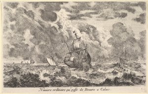 一条在杜夫（Douvre）和加来纳维耶尔（Calais Naviere）之间航行的普通船，1647年。 作者 斯蒂法诺·德拉·贝拉