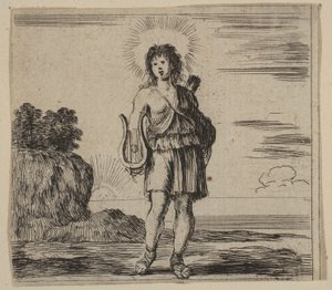 阿波罗（Apollo），来自神话游戏《神话游戏》，1644年。 作者 斯蒂法诺·德拉·贝拉