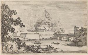 圣安杰洛城堡，罗马，约1634年。 作者 斯蒂法诺·德拉·贝拉