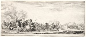 骑兵小冲突。 作者 斯蒂法诺·德拉·贝拉