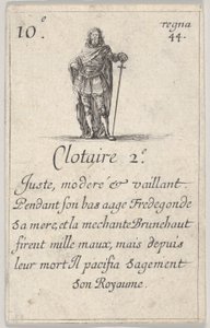 克洛泰2.-e Juste，moderé...，摘自法国国王Jeu des Rois de Fran的游戏，1644年。 作者 斯蒂法诺·德拉·贝拉