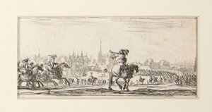 Dessins de quelques Conduites de Troupes》，一套十二幅蚀刻版画 作者 斯蒂法诺·德拉·贝拉