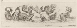 海豚和Tritons，可能是1648年。 作者 斯蒂法诺·德拉·贝拉