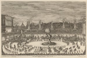托斯卡纳王子的入口处，1661年。 作者 斯蒂法诺·德拉·贝拉