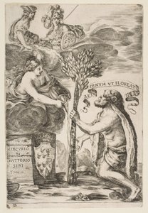 Il Mercurio，III的代表作：大力神种植他的俱乐部，1652年。 作者 斯蒂法诺·德拉·贝拉