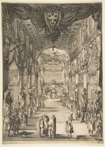 弗朗切斯科·德·美第奇的葬礼，1634年。 作者 斯蒂法诺·德拉·贝拉