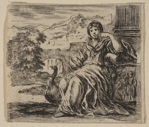 朱诺（Juno），来自神话游戏《神话游戏》，1644年。 作者 斯蒂法诺·德拉·贝拉