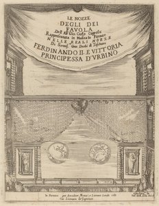 众神的婚礼》：正面插图，1637年。 作者 斯蒂法诺·德拉·贝拉