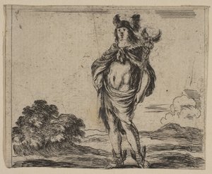 墨丘利，出自《神话游戏》Jeu de la Mythologie，1644年。 作者 斯蒂法诺·德拉·贝拉