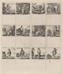 神话扑克牌，1644年。 作者 斯蒂法诺·德拉·贝拉
