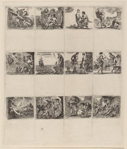 神话扑克牌，1644年。 作者 斯蒂法诺·德拉·贝拉