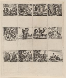 神话扑克牌，1644年。 作者 斯蒂法诺·德拉·贝拉