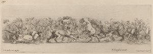 带葡萄藤的装饰性壁画，可能是1648年。 作者 斯蒂法诺·德拉·贝拉