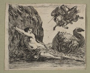 珀尔修斯和仙女座，1644年。 作者 斯蒂法诺·德拉·贝拉