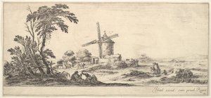 图10：一个家庭处于中心前景，中间人物和马群处于中间，...。 1641。 作者 斯蒂法诺·德拉·贝拉