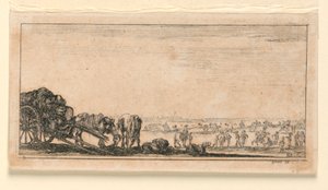 插图 8，选自 "Desseins de Queleques Conduites de Troupes, Canons, et Ataques de Villes"。