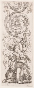 版画，选自 Ornamenti o grottesche（装饰或怪诞）系列 作者 斯蒂法诺·德拉·贝拉