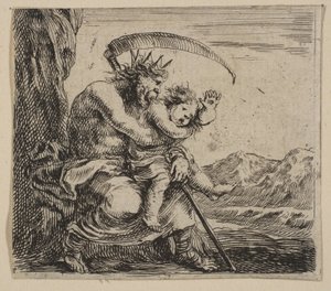 土星，来自神话游戏《神话游戏》，1644年。 作者 斯蒂法诺·德拉·贝拉