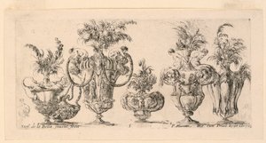 六只花瓶，选自 "Raccolta 作者 斯蒂法诺·德拉·贝拉