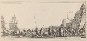 监督登船的士兵，1644年。