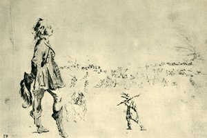 站立的男性形象，1633-1634，1943年。 作者 斯蒂法诺·德拉·贝拉