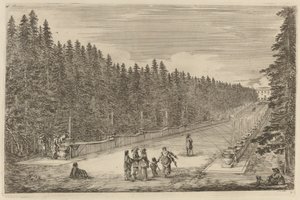 喷泉大道，可能是1653年。 作者 斯蒂法诺·德拉·贝拉