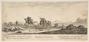 阿马利基特斯战役，约。 1645-52。 作者 斯蒂法诺·德拉·贝拉