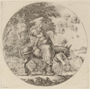 逃往埃及》，可能是1662年。 作者 斯蒂法诺·德拉·贝拉