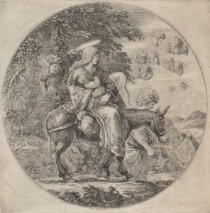 逃往埃及》，可能是1662年。 作者 斯蒂法诺·德拉·贝拉