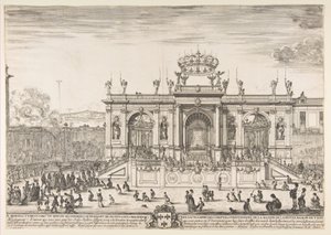 圣礼游行，ca。 1648年。 作者 斯蒂法诺·德拉·贝拉