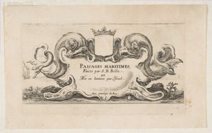标题页：Maritime Landscapes，ca。 1644年。 作者 斯蒂法诺·德拉·贝拉