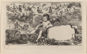 神话游戏的扉页，1644年。 作者 斯蒂法诺·德拉·贝拉
