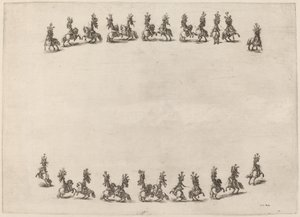 二十四个卡瓦利人，1652年。 作者 斯蒂法诺·德拉·贝拉