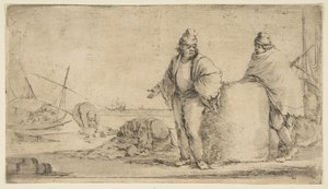 两名水手，一包商品，约。 1662。