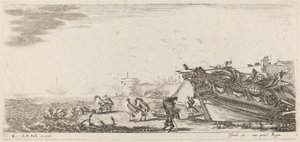 风之港，1644年。 作者 斯蒂法诺·德拉·贝拉