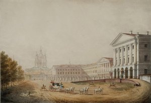 圣彼得堡的斯莫尔尼贵族少女学院，1823年 作者 斯捷潘·菲利普维奇·加拉克乔诺夫