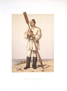 基辅大王子斯维亚托斯拉夫一世的服装，1877年 作者 斯捷潘·斯捷潘诺维奇·斯特列卡洛夫