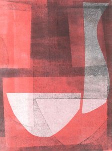 碗与壶，2015（纸上单版画）