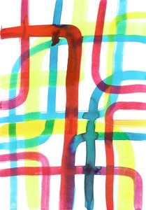交叉点》，2016 年（纸本水墨） 作者 史蒂芬·道