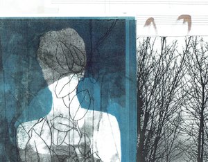 La Foret I，2016 年（单版画和拼贴画） 作者 史蒂芬·道