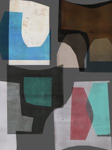 单色拼贴画七号，2019（数字） 作者 史蒂芬·道